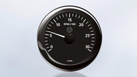 El tacómetro ViewLine indica de forma fiable las revoluciones del motor.